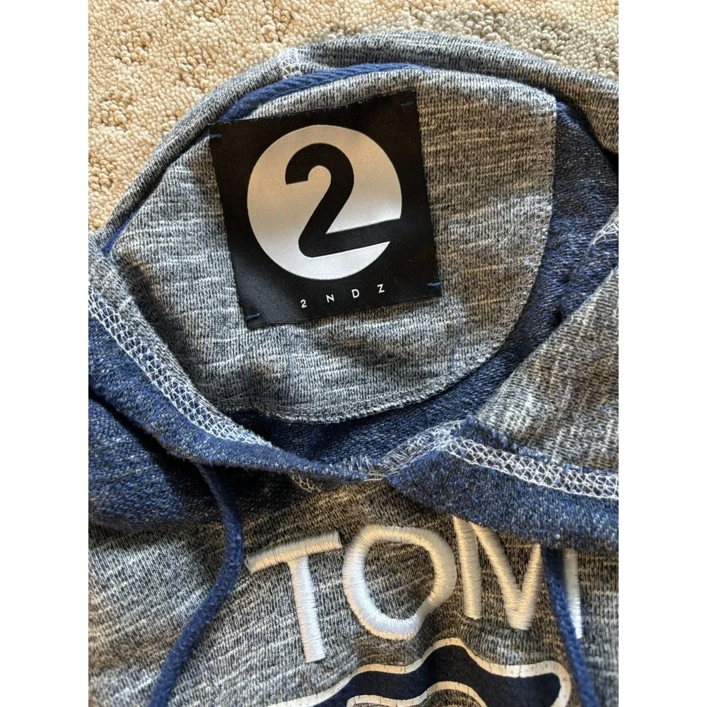 2ndz Hooded Two Toned Sweatshirt Custom Embroidered 